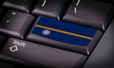 Image showing Flag on keyboard