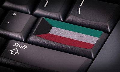 Image showing Flag on keyboard