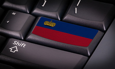 Image showing Flag on keyboard