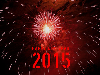 Image showing Happy new year 2015