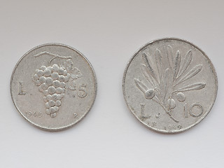 Image showing Old Italian coins