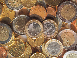 Image showing Euro coins