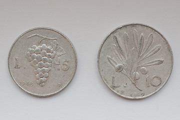 Image showing Old Italian coins