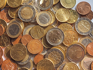 Image showing Euro coins