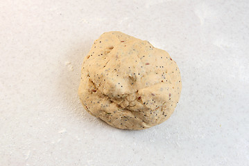 Image showing Smooth ball of freshly-kneaded bread dough