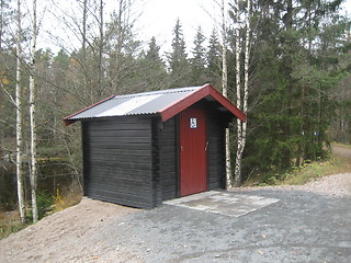 Image showing Handicap toilet in the forest, Oslo