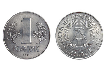 Image showing One Mark coin