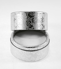 Image showing Silver velvet box 