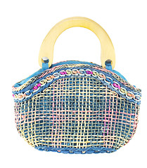 Image showing Handmade wicker bag 