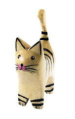 Image showing Wooden Cat