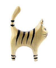 Image showing Wooden Cat