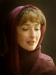 Image showing Woman in a scarf