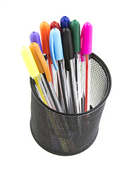 Image showing pen and pencils container