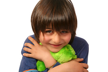 Image showing Boy with teddy
