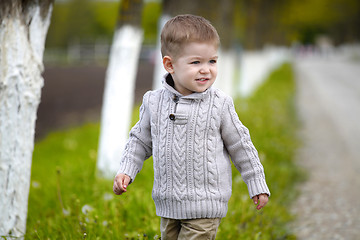 Image showing Trendy 2 years old baby boy posing