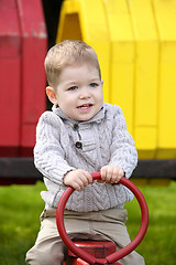 Image showing 2 years old Baby boy on playground