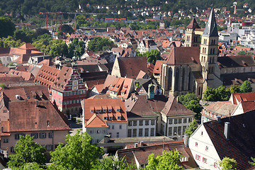 Image showing Esslingen am Neckar views from Castle Burg near Stuttgart, Baden