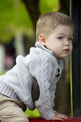 Image showing 2 years old Baby boy on playground 