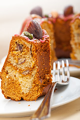 Image showing chestnut cake bread dessert