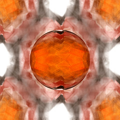 Image showing Orange Glass Marble