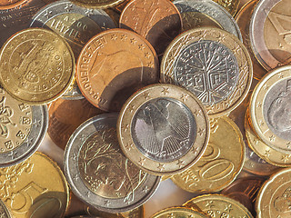 Image showing Euro coins