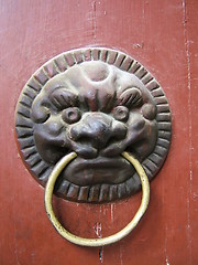Image showing Chinese antique door