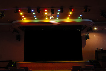 Image showing Stage and lights