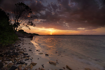 Image showing Sunset Botany Bay Sydney