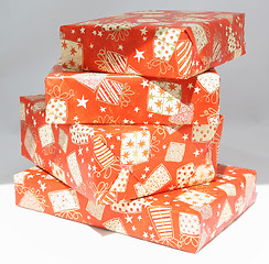 Image showing Christmas boxes