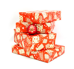 Image showing Christmas boxes 