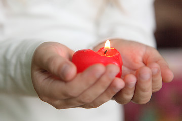 Image showing red candle