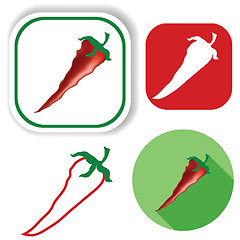 Image showing red pepper icons