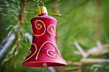 Image showing Christmas decoration on the tree