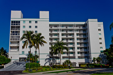 Image showing Mid-size condominium building exterior 