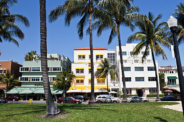 Image showing MIAMI - May 9, 2013: South Beach Miami with its iconic Art Deco 