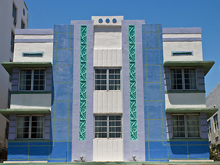 Image showing South Beach art deco building in Miami, Florida