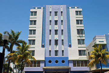 Image showing South Beach art deco building in Miami, Florida