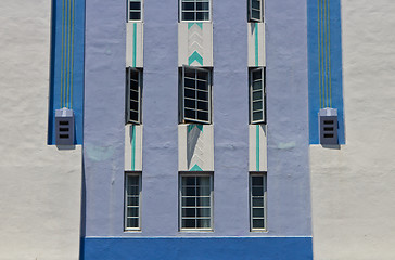 Image showing Art deco building facade