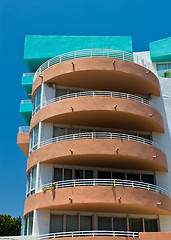 Image showing Art deco building facade