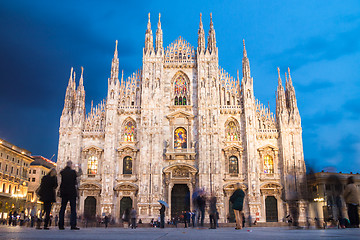 Image showing Milan Cathedral from the Square