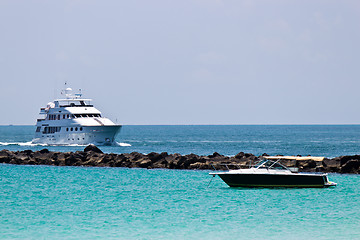Image showing Luxury yatch and recreational boat