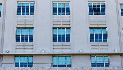 Image showing Art deco building facade