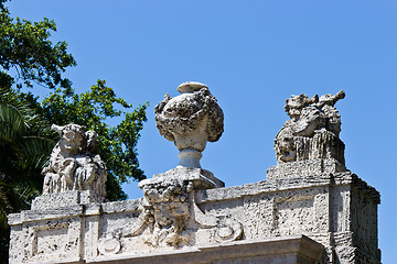 Image showing Ornate artwork in a garden