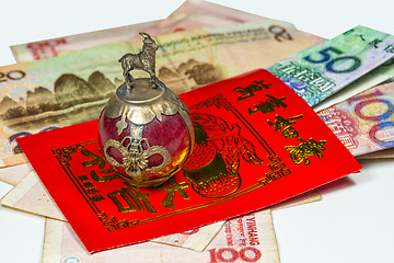 Image showing Chinese New Year envelope Lai Si with money and blessings