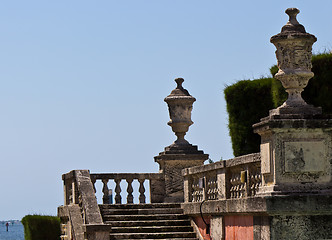 Image showing Ornate outdoor staircase