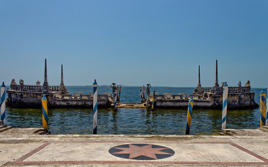 Image showing Renaissance style luxury ship dock 