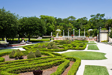 Image showing Manicured ornamental garden