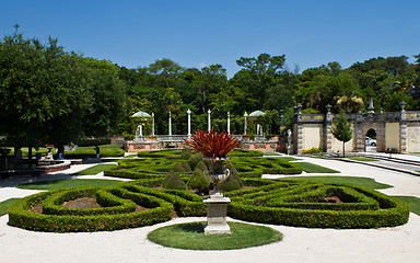 Image showing Manicured ornamental garden