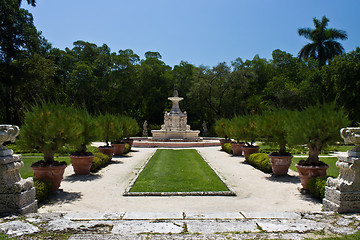 Image showing Manicured ornamental garden