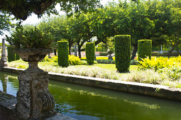 Image showing Manicured ornamental garden